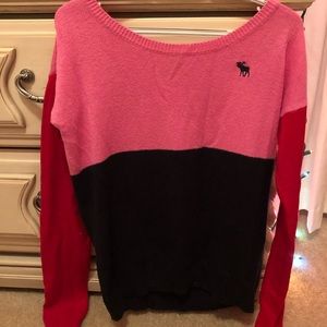 Abercrombie and Fitch- colorblock sweater